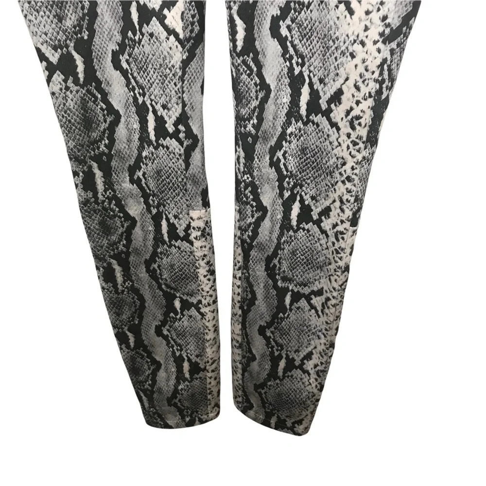 Sunset & Spring Snake Print Faux Suede Pants